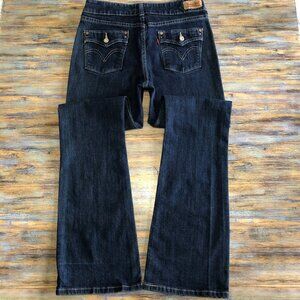 Levi's 526 Jeans Slender Boot Cut Mid Rise Dark Wash Women's Size 28